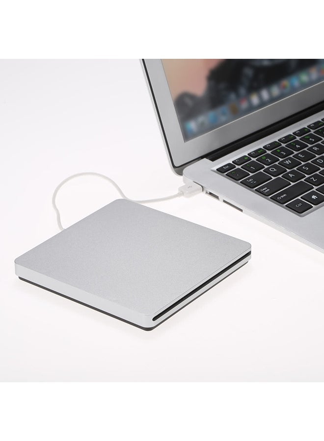 NIBEMINENT External CD DVD USB ROM Writer Silver  - Image 4