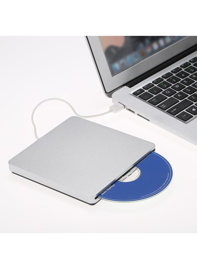 NIBEMINENT External CD DVD USB ROM Writer Silver  - Image 5