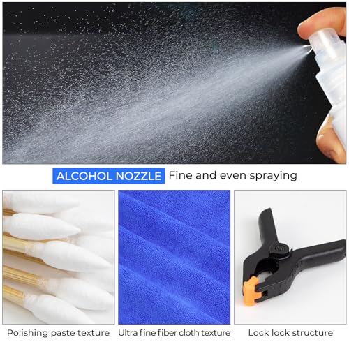 FETUSI Card Care Clean Kit,17-in-1 Card Cleaning and Polishing Restoration Kit, Trading Card Cleaning Kit with Fixing Jig and EVA Shaping Foam, Suitable for PSA Rated Card Care - Image 5