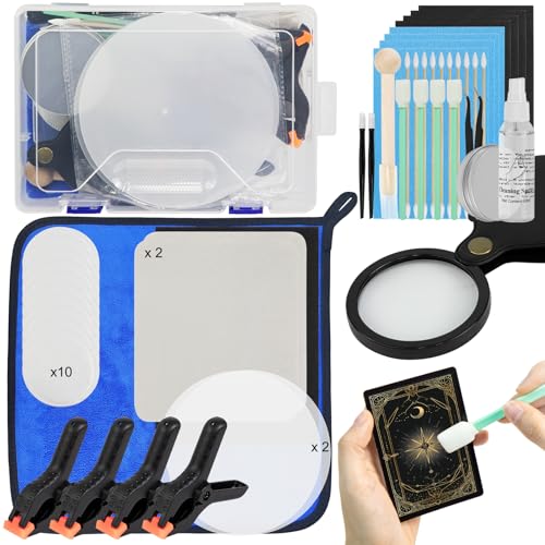 FETUSI Card Care Clean Kit,17-in-1 Card Cleaning and Polishing Restoration Kit, Trading Card Cleaning Kit with Fixing Jig and EVA Shaping Foam, Suitable for PSA Rated Card Care - Image 1