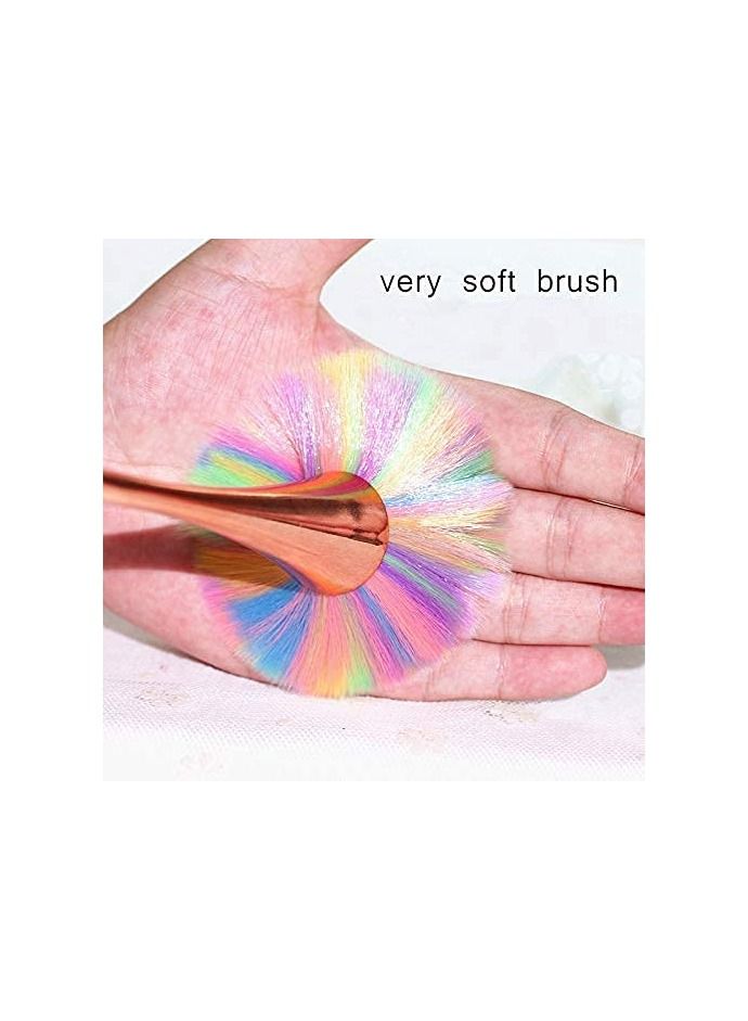 ريمي بيلا فرشاة مسحوق كبيرة ، تستعمل لوضع البودرة وأحمر الخدود للمكياج اليومي (ذهبي) - Image 3