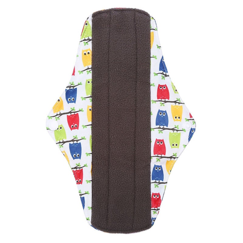 Reusable Sanitary Pad - Superfine Soft Fiber for Sensitive Skin - Bamboo Charcoal Washable Menstrual Pad With Wings - Odor Neutralizing Super Absorbent Eco Friendly Daily Period Protection - Image 2