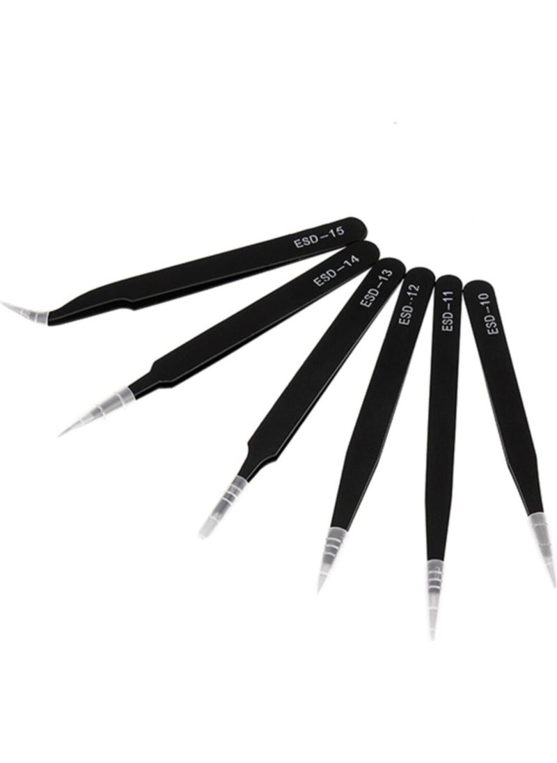 SONEX - 6 Piece Antistatic Precision Electronic Tweezers Set  - Image 1