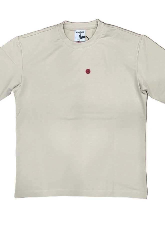 سناج فيس Snugface The Button Oversized Tshirts, Beige, SF15-6BEI-L