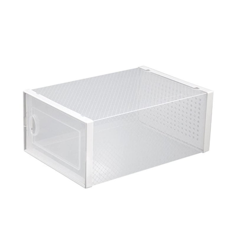 Stackable Transparent Shoe Storage Box Container Organizer for Home and Office - Image 2