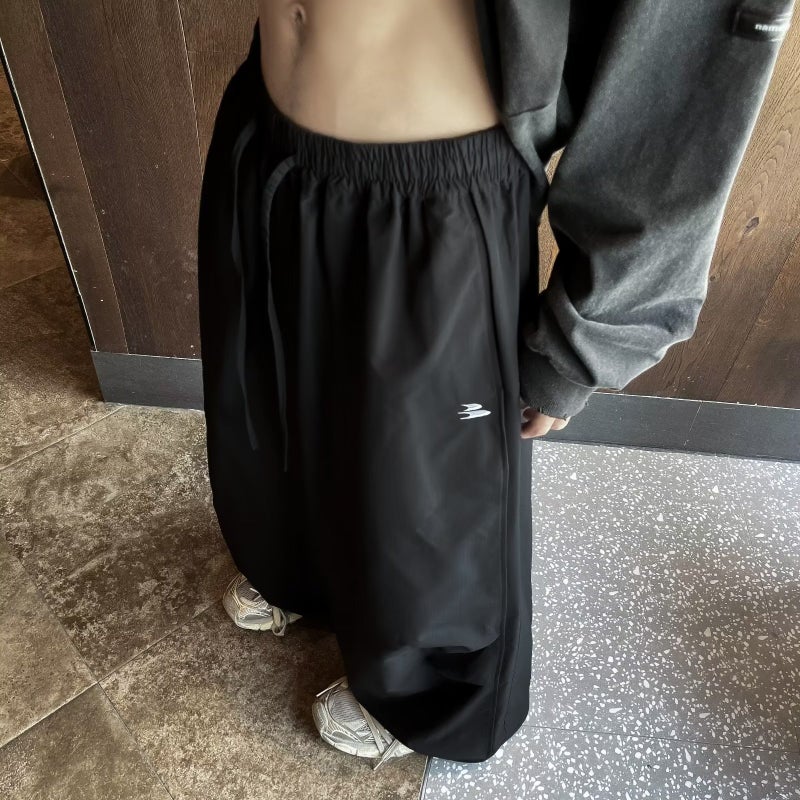 Summer Trendy Brand Loose Straight Casual Pants Sports Work Pants Men's and Women's Thin American Quick-drying Paratrooper Wide-leg Pants - Image 1