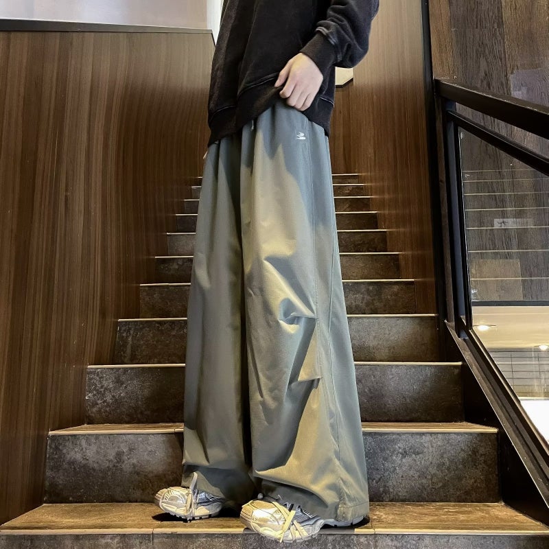Summer Trendy Brand Loose Straight Casual Pants Sports Work Pants Men's and Women's Thin American Quick-drying Paratrooper Wide-leg Pants - Image 2