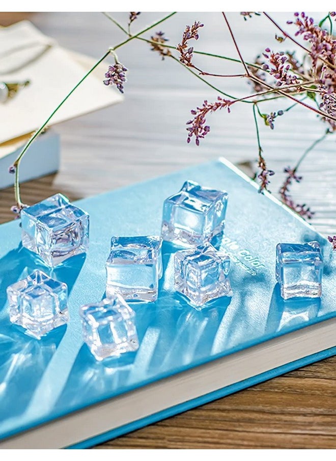 DomeStar DomeStar 20PCS Clear Vase Fillers, Acrylic Fake Crushed Ice Cubes Fish Tank Vase Centerpiece Party Table Scatter Props Display  - Image 3