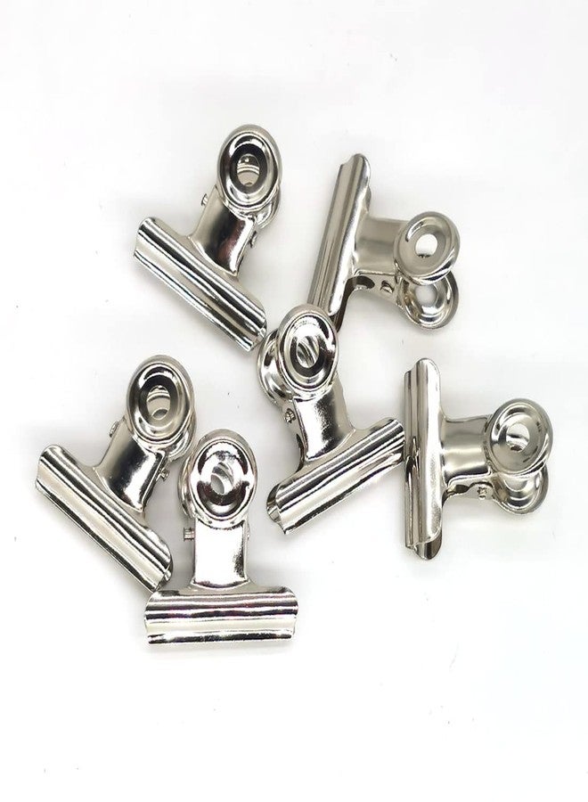 NUOVI 50mm Bulldog Clip-Silver | Heavy Duty, Durable & Anti-Rust Metal Clamp | Perfect for Holding Loose Papers | Ideal for School, Office & Home (Pack of 12) - Image 2