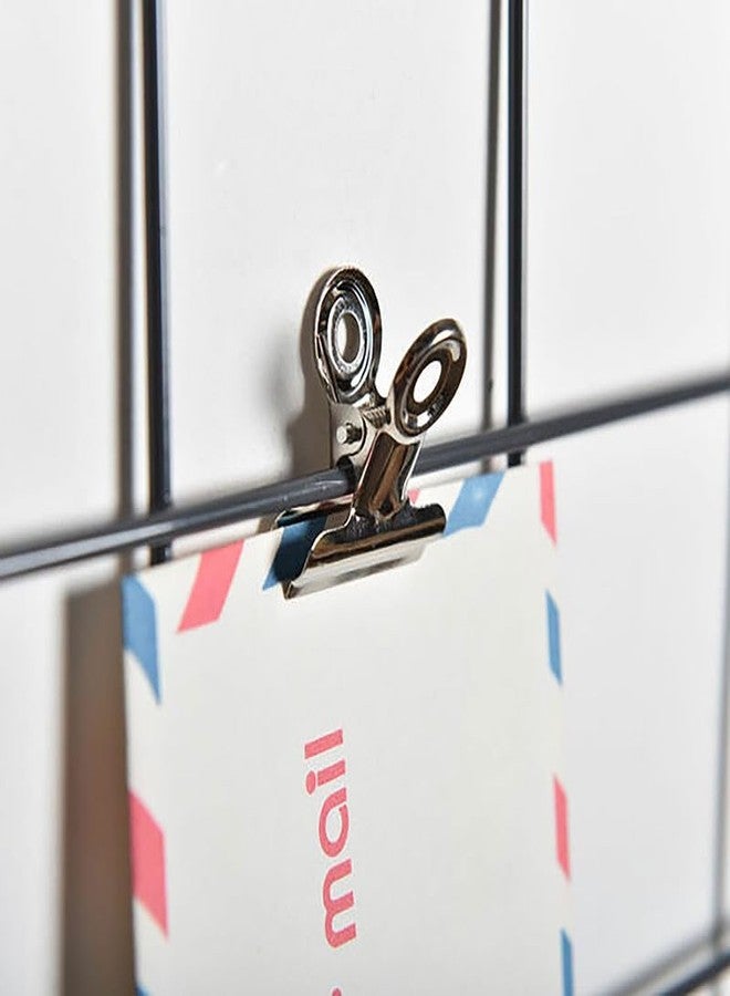 NUOVI 50mm Bulldog Clip-Silver | Heavy Duty, Durable & Anti-Rust Metal Clamp | Perfect for Holding Loose Papers | Ideal for School, Office & Home (Pack of 12) - Image 4