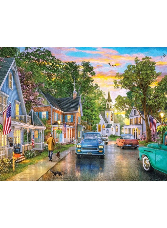 Springbok 1000 Piece Jigsaw Puzzle Blissful Borough - Made in USA - Image 1