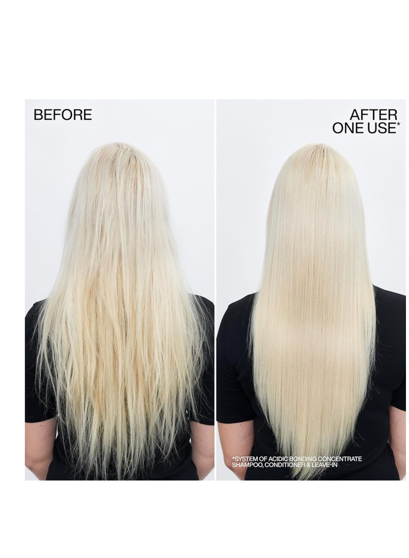 REDKEN REDKEN Bonding Shampoo & Conditioner Set for Damaged Hair Repair | Acidic Bonding Concentrate | Sulfate-Free | Repairs Bleached or Color-Treated Hair | For All Hair Types  - Image 4