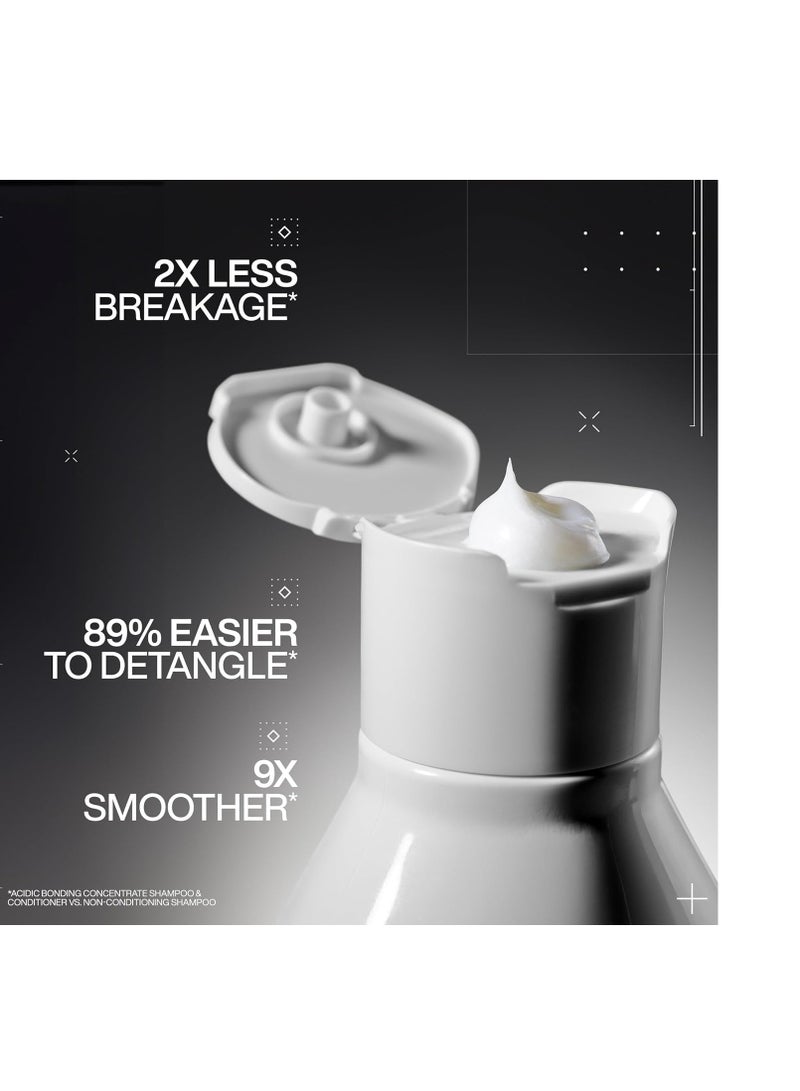REDKEN REDKEN Bonding Shampoo & Conditioner Set for Damaged Hair Repair | Acidic Bonding Concentrate | Sulfate-Free | Repairs Bleached or Color-Treated Hair | For All Hair Types  - Image 3