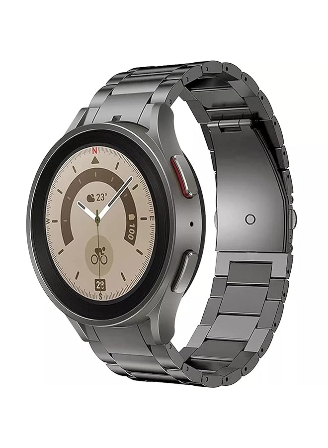 Dado Stainless Steel Replacement Band Compatible With Samsung Galaxy Watch 6 Classic 47Mm Watch 5 Pro 45Mm No Gap Zero Gap Stainless Steel Strap - Image 1