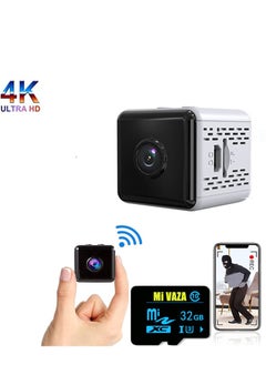 Mi VAZA Mini HD 4K Night Vision and Motion Detection-Wireless WiFi White with 32GB Memory Card  - Image 1