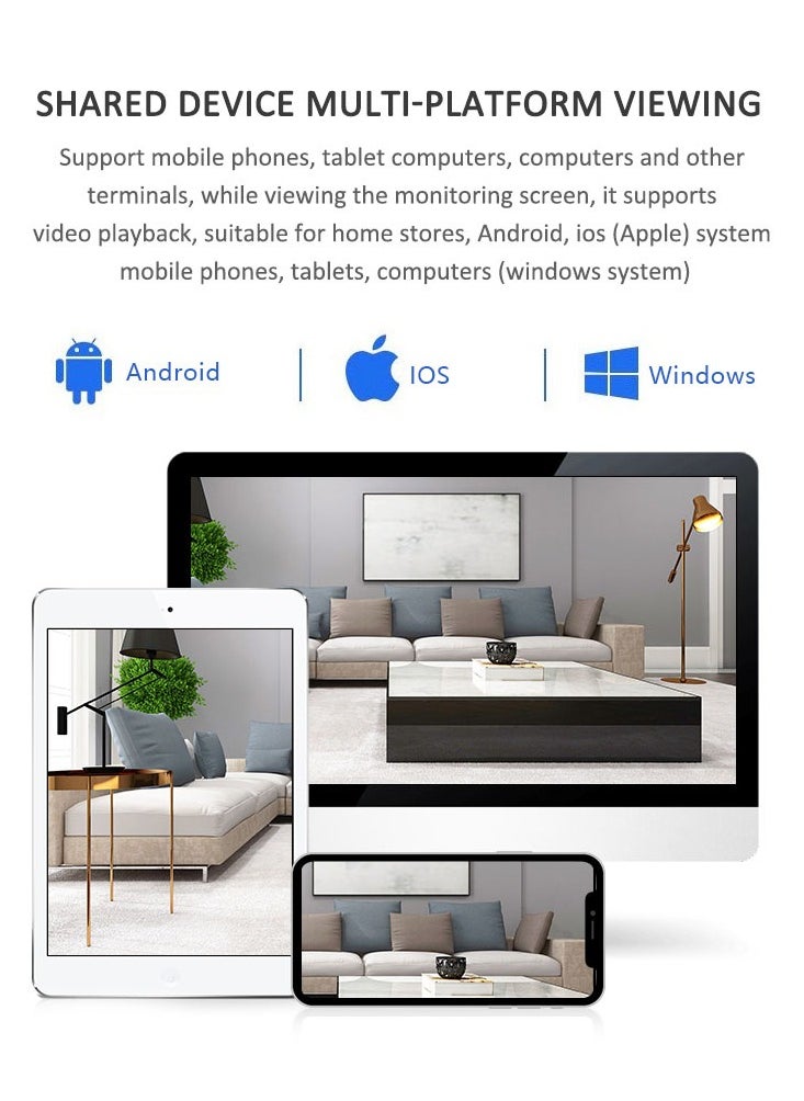 Mi VAZA - Mini HD 4K Night Vision and Motion Detection-Wireless WiFi White with 32GB Memory Card - Image 1