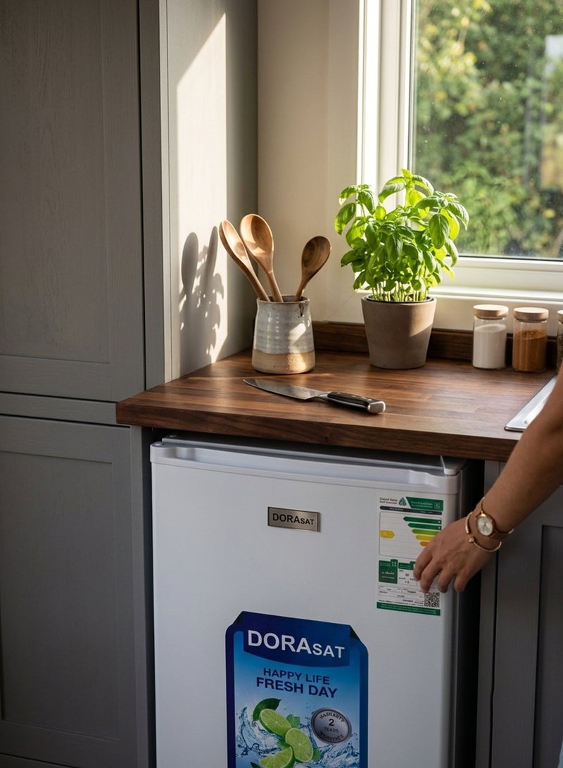 Dora Sat Single Door Refrigerator - 83 Liters - 2.9 Feet - White - DS150SR - Image 3