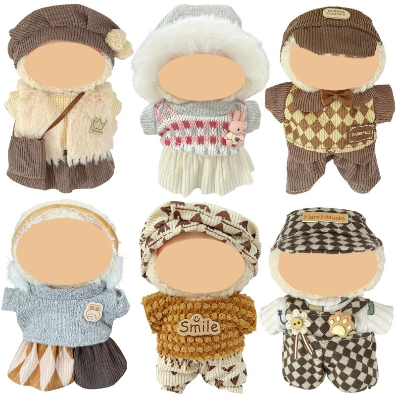 Ezcora Clothes for Doll 6 Pack Doll Outfits for 17cm Doll Perfect for Play and Display Accessories for Dolls Collectors No Dolls Set 5 - Image 2