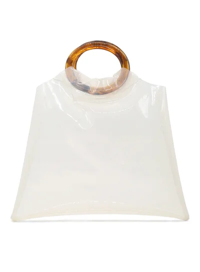 London Rag White Premium tote bag with round handle