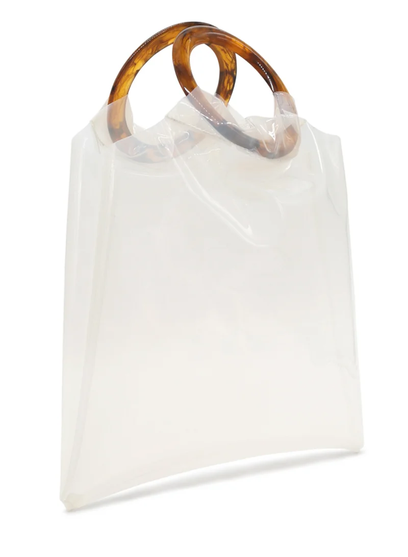 London Rag White Premium tote bag with round handle