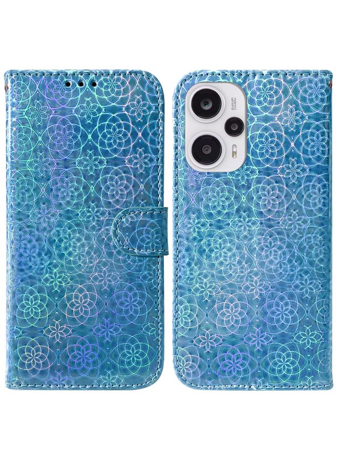 Case For Xiaomi Poco F5/Redmi Note 12 Turbo Colorful Magnetic Buckle Leather Phone Case