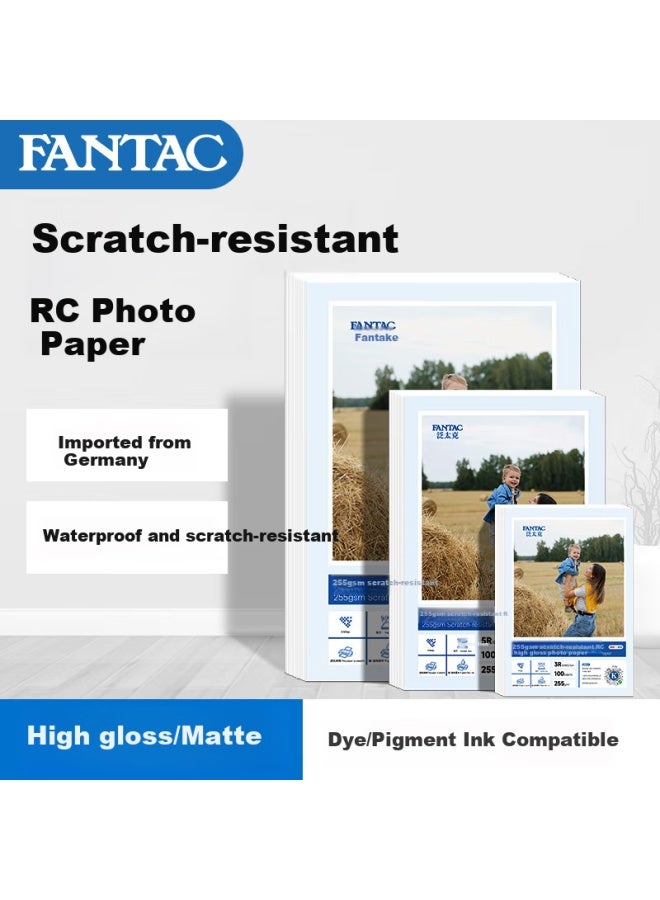 Fantac Rc Waterproof High Gloss Scratch-resistant Photo Paper A3, 255g Colored Inkjet Printing Photo Paper, 20 Sheets, 9895-707 - Image 1