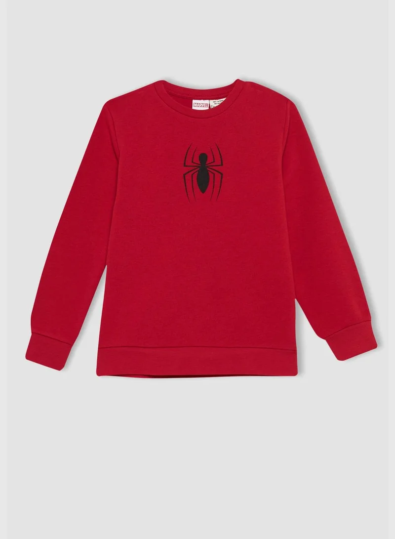 DeFacto Boy Spiderman Licenced Regular Fit Crew Neck Long Sleeve Knitted Sweatshirt