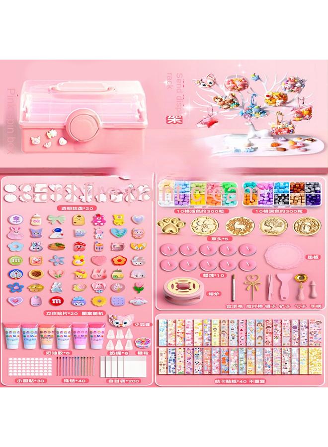 Bluejw Cream Gel Goo Card Suit Sticker Toy Diy Goo Plate Hand Account Children's Toy Gift Box Set Handmade Material Bag - Image 1