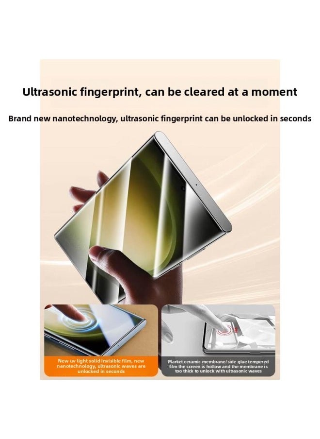 Generic - [seconds To Unlock] For Samsung S23ultra Mobile Phone Film Samsung S22ultra Film Note20ultra-Color:Imported Ceramic Film Ultra-clear 3 Pieces, Easy To Apply And 0 Bubbles | Fingerprint Unlocking In Seconds, Free Artifact-Size:Samsung Galaxys20+ - Image 1