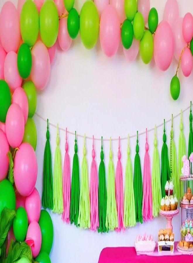 GAKA Pink and Green Balloons 12 inch Latex Balloons for Theme Party Birthday Wedding Decorations(Pack of 50) - Image 5