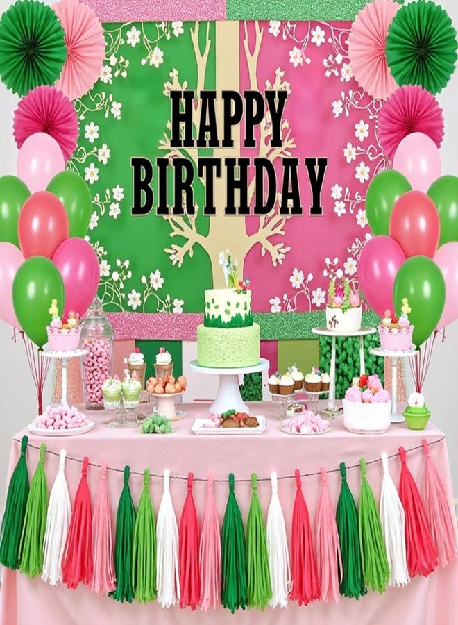 GAKA Pink and Green Balloons 12 inch Latex Balloons for Theme Party Birthday Wedding Decorations(Pack of 50) - Image 4