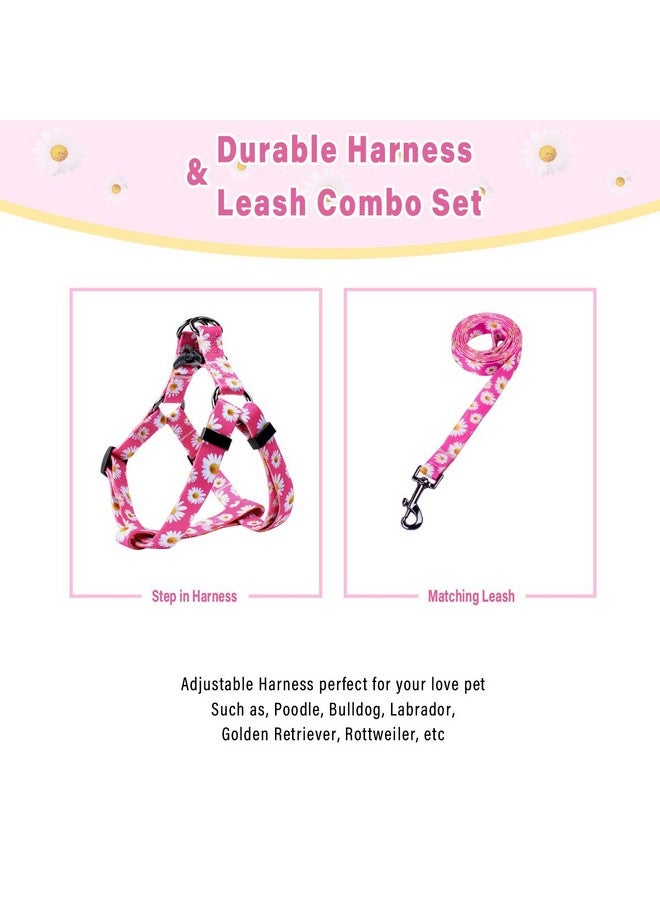 كيوكيو بيتس مجموعة أحزمة الكلاب من QQPETS قابلة للتعديل ومتينة بدون سحب، مناسبة للكلاب الصغيرة والمتوسطة والكبيرة، مزودة بمشبك خلفي مضاد للالتواء، مثالية للمشي (مقاس XS (محيط الصدر من 12 إلى 18 بوصة)، لون ديزي) - Image 4