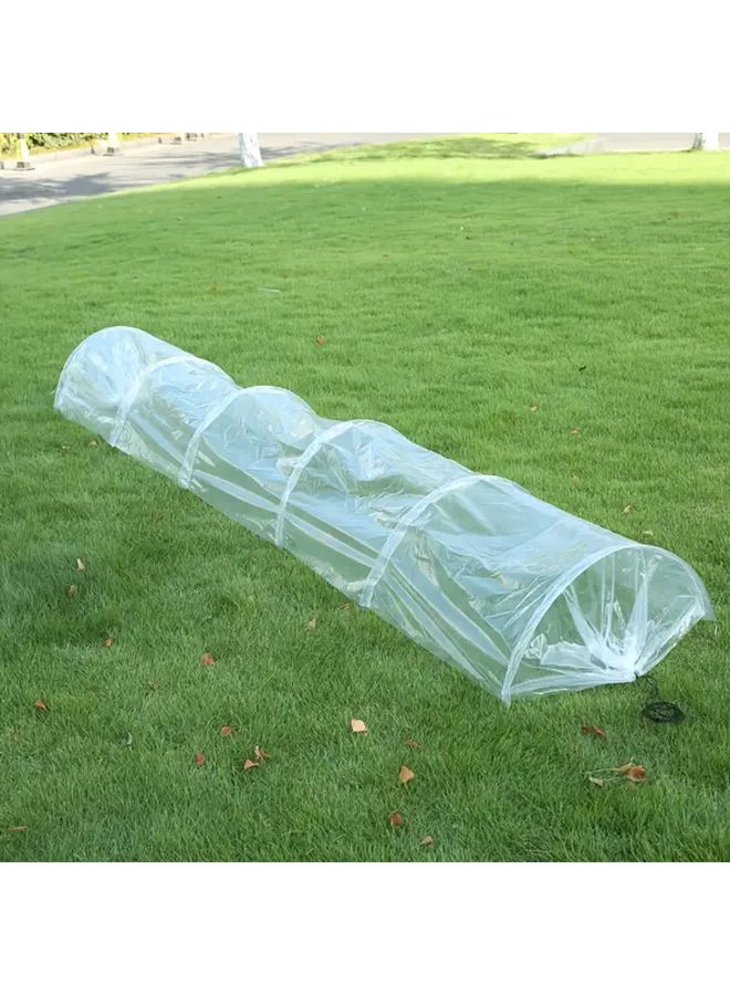 1 قطعة نفق الدفيئة المصغرة غطاء حماية النباتات في الهواء الطلق شفاف العزل الشتوي البناء - Image 3