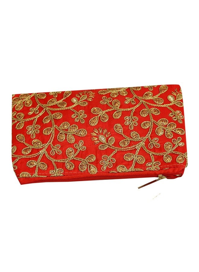 كوبير إندستريز محفظة يد مطرزة من Kuber Industries للنساء - عبوة من قطعتين (أحمر) (HS39KUBMART022021) - Image 4