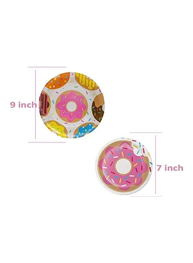 NIBEMINENT 113-Piece Donut Printed Party Supplies Set - Image 4