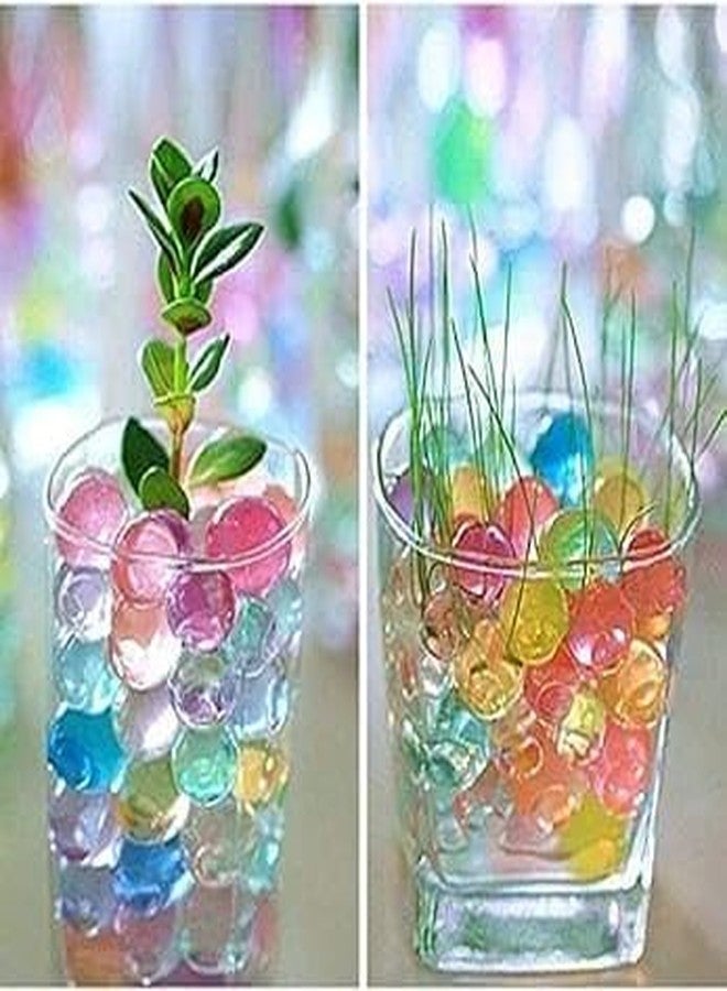 YOOKO® Combo (1000 Crystal Water Jelly Balls + 10 Pcs Water Growing Animals) Water Ball for Home Decor, Vases Fillers, Toys Games Decoration -Transparent - Image 2