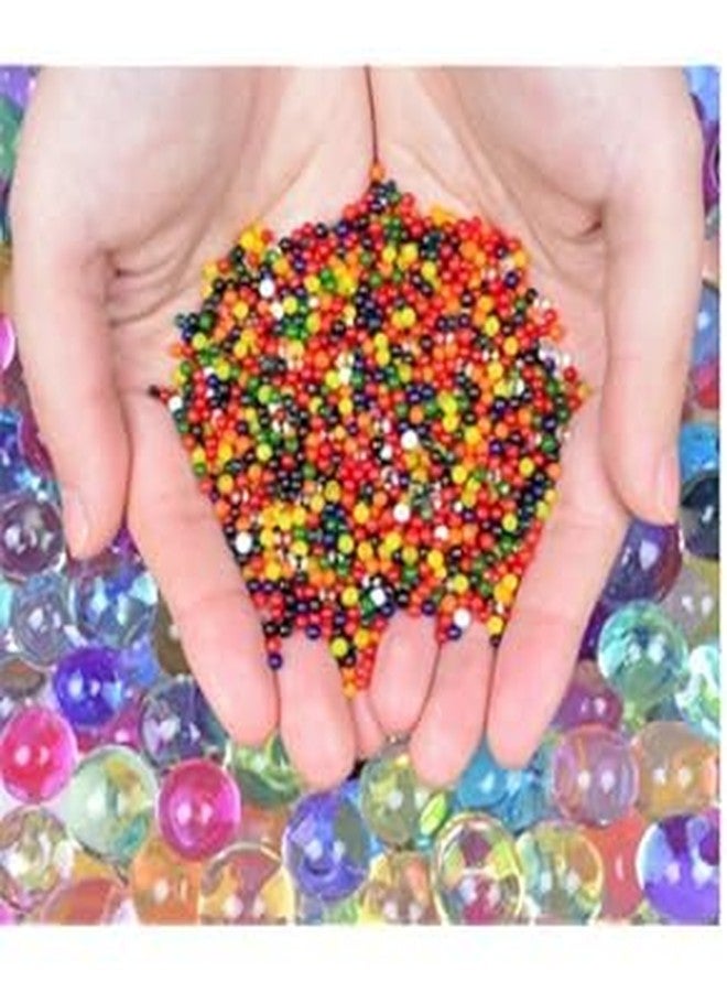 YOOKO® Combo (1000 Crystal Water Jelly Balls + 10 Pcs Water Growing Animals) Water Ball for Home Decor, Vases Fillers, Toys Games Decoration -Transparent - Image 3