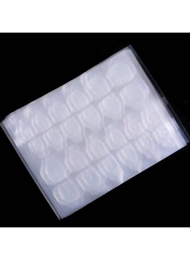ORiTi 10 Sheet Ultrathin Waterproof Breathable Double-Sided False Nail Glue Sticker - Super Sticky Jelly Nail Sticker For Manicure - Transparent And Flexible  - Image 2