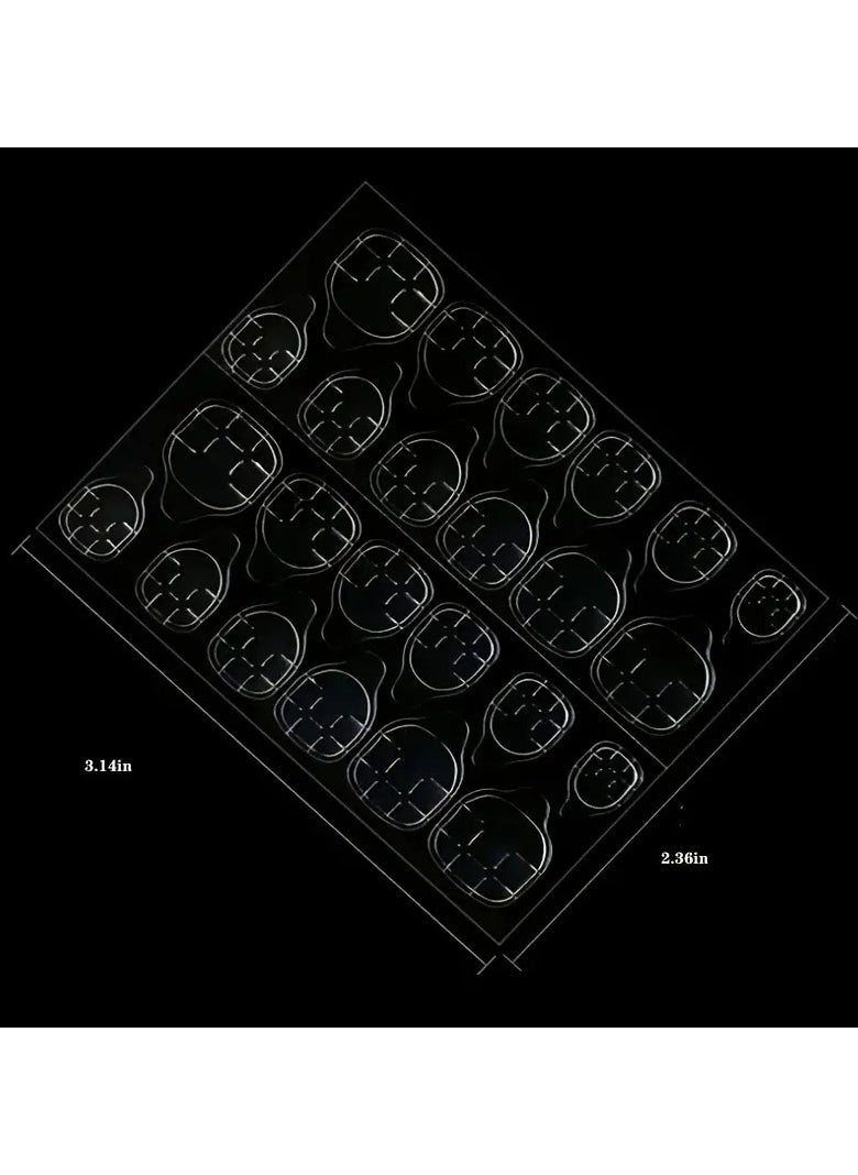 ORiTi 10 Sheet Ultrathin Waterproof Breathable Double-Sided False Nail Glue Sticker - Super Sticky Jelly Nail Sticker For Manicure - Transparent And Flexible  - Image 3