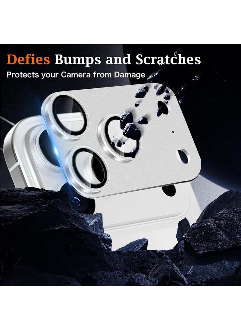 Rock Pow Camera Lens Protector for 17 Pro Max, [Scratch Resistant] [Case Friendly] [Matte Texture], Metallic Aluminum Alloy + Tempered Glass, 17 Pro Max Lens Case - Image 2