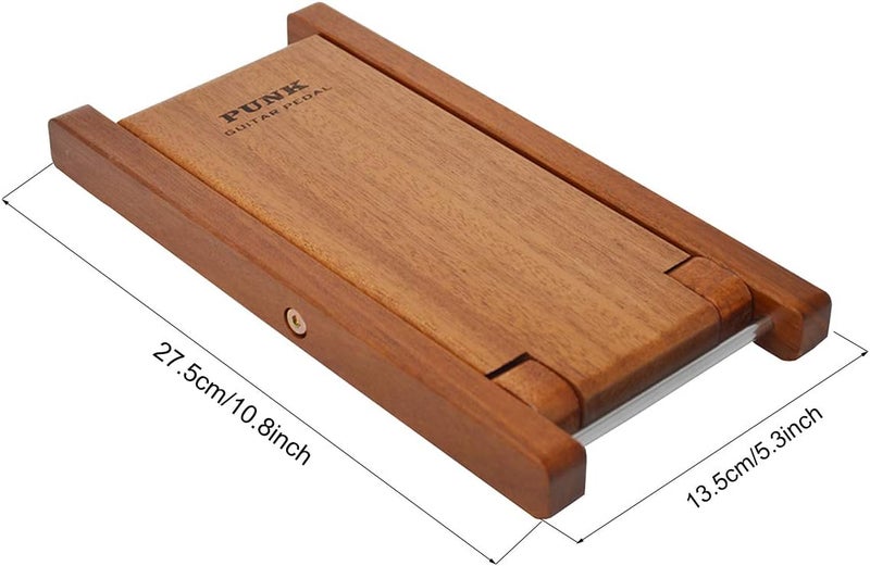 PUNK Guitar Footstool Solid Wood Guitar Pedal Guitar Foot Rest Stool Pedal 4-Level Adjustable Folding Wood Footstool Pedal - Image 2