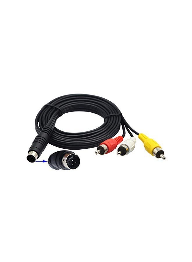 Taimi Pack Of 2 Cable 7 pin 5 ft S-Video to 3 RCA tv Male 2m  - Image 4