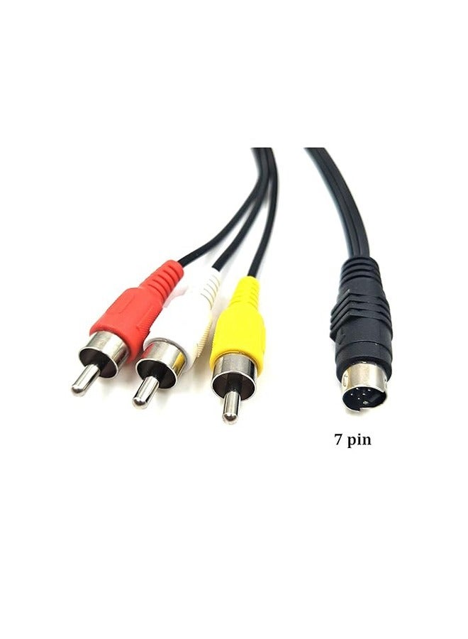 Taimi Pack Of 2 Cable 7 pin 5 ft S-Video to 3 RCA tv Male 2m  - Image 3