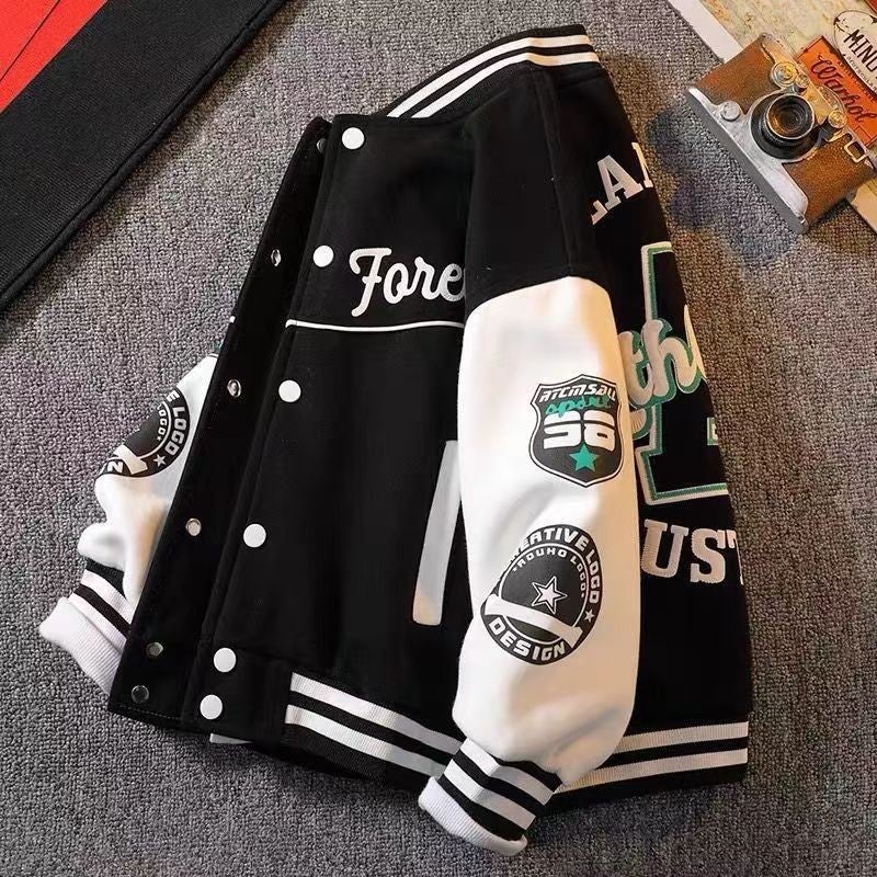 [2025] Boy'S Jacket Coat New Handsome Fashionable Small Children'S Baby Spring Baseball Suit Top - Image 1
