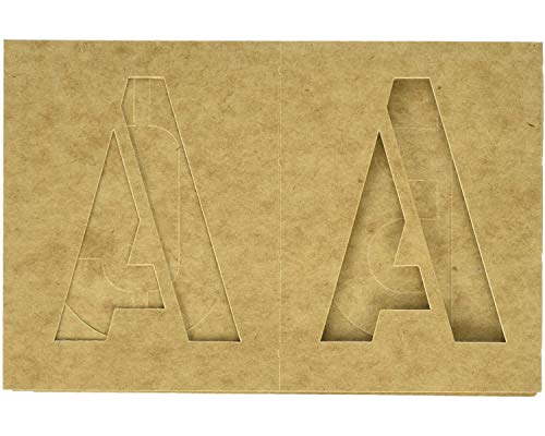 Pro Art Oiled Stencil Board Lettering, 10-inch Set, Natural - Image 3