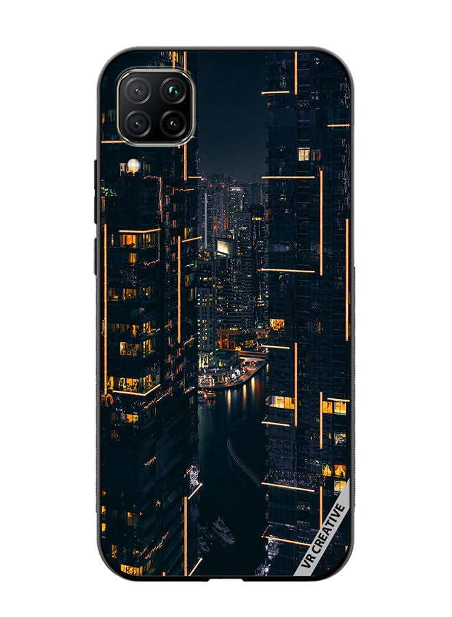 VR CREATIVE Protective Case Cover For Huawei Nova 7i/P40 Lite Building View Design Multicolour - Image 1