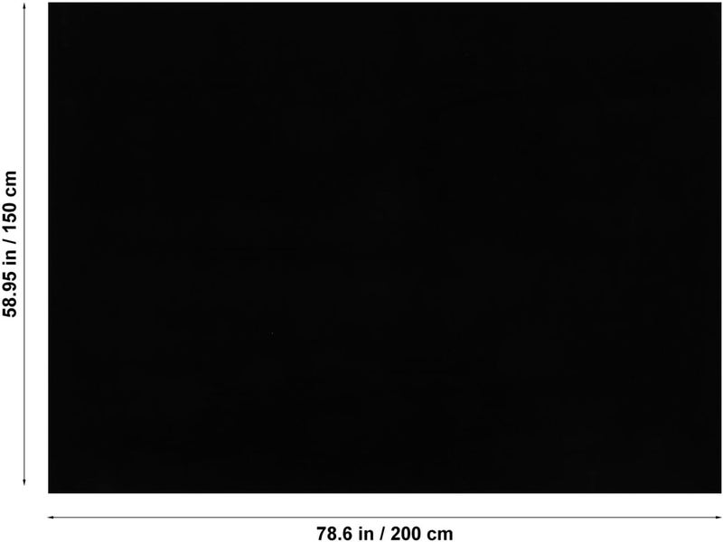 خلفية صور سوداء مقاس 200x150 سم، غير عاكسة، من قماش خاص بتصوير الأفلام السوداء لاستخدامها كشاشة خلفية في استوديوهات التصوير الفوتوغرافي وتسجيل الفيديو. - Image 2