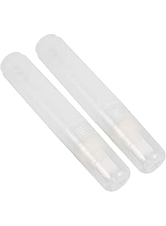 Refillable Paint Markers 2 Pack Flat Tip for Wood Metal Glass Art and Outdoor Signage - Image 1