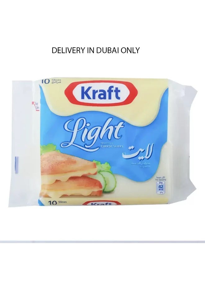 Kraft Kraft 10pcs Light Cheese Slices For Sandwich- 200gms (Delivery In Dubai Only)  - Image 1