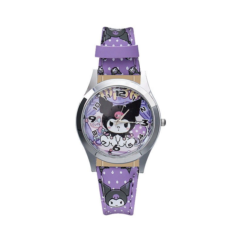 New Kids Cartoon Quartz Watch Strap Kulol mi-opp bag 